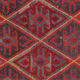 Handmade Vintage Rug Red Afghan Area Rug- 110x115cm