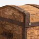 Large antique washed wooden trunk (c.1900) #66