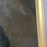 Ancien tableau portrait peinture à l’huile vers 1840
