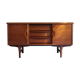 60s teak row, two sliding doors