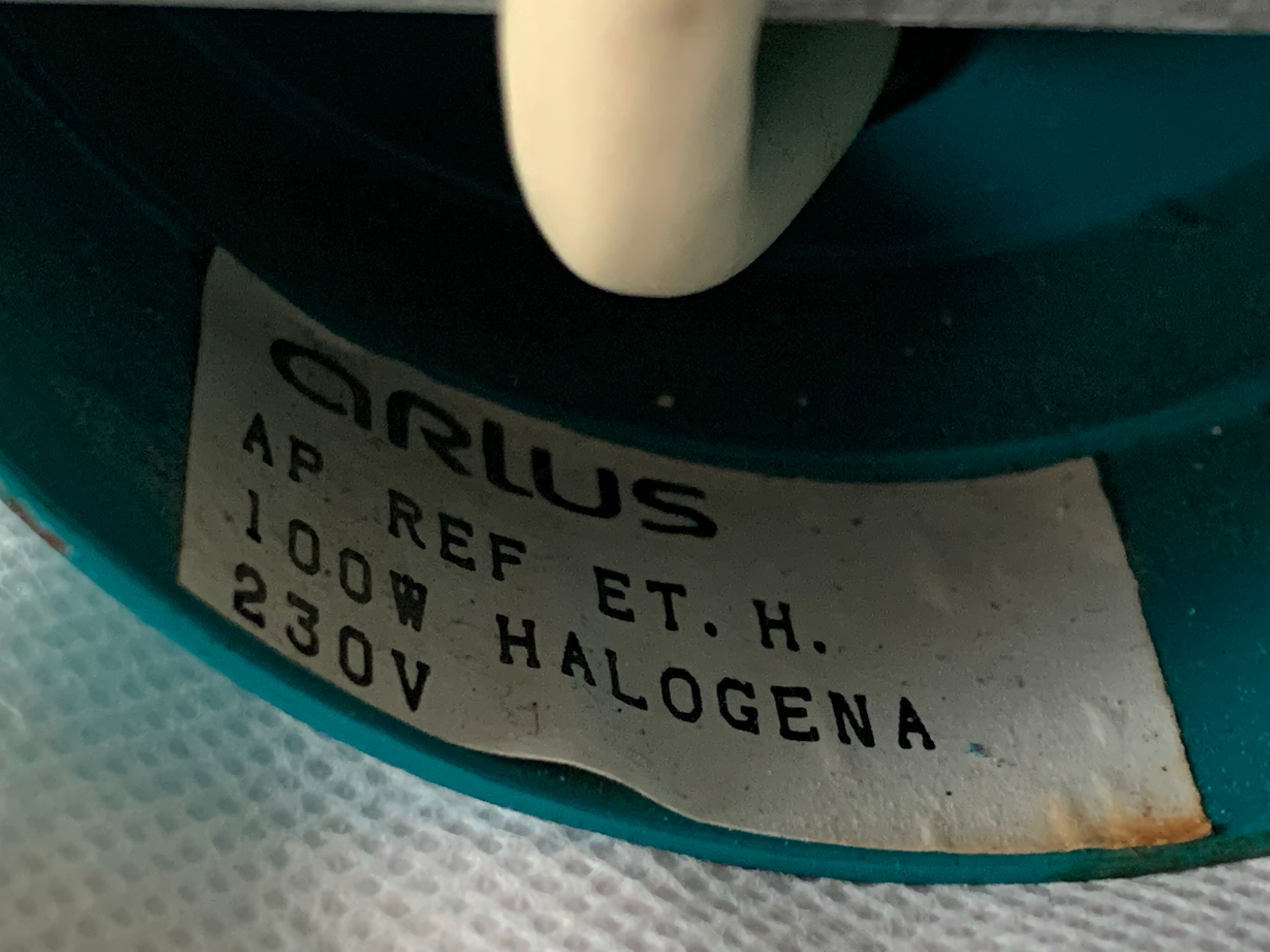 Colorful metal and glass wall light  Arlus 1980