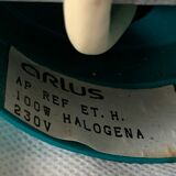 Colorful metal and glass wall light  Arlus 1980