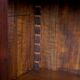 Showcase in precious wood marquetry, Louis XV Transition style.