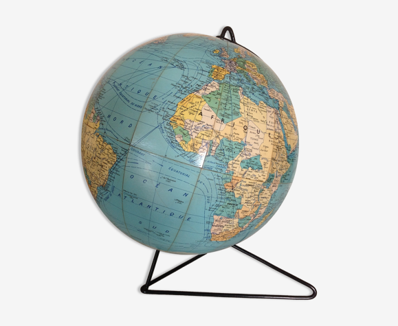 Globe Terrestre En Carton Girard Barrere Avec Pied Tripode Vintage Annees 50 60 Selency Globe Terrestre En Carton Girard Barrere Avec Pied Tripode Vintage Annees 50 60 Selency