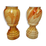 Pair of glass vases