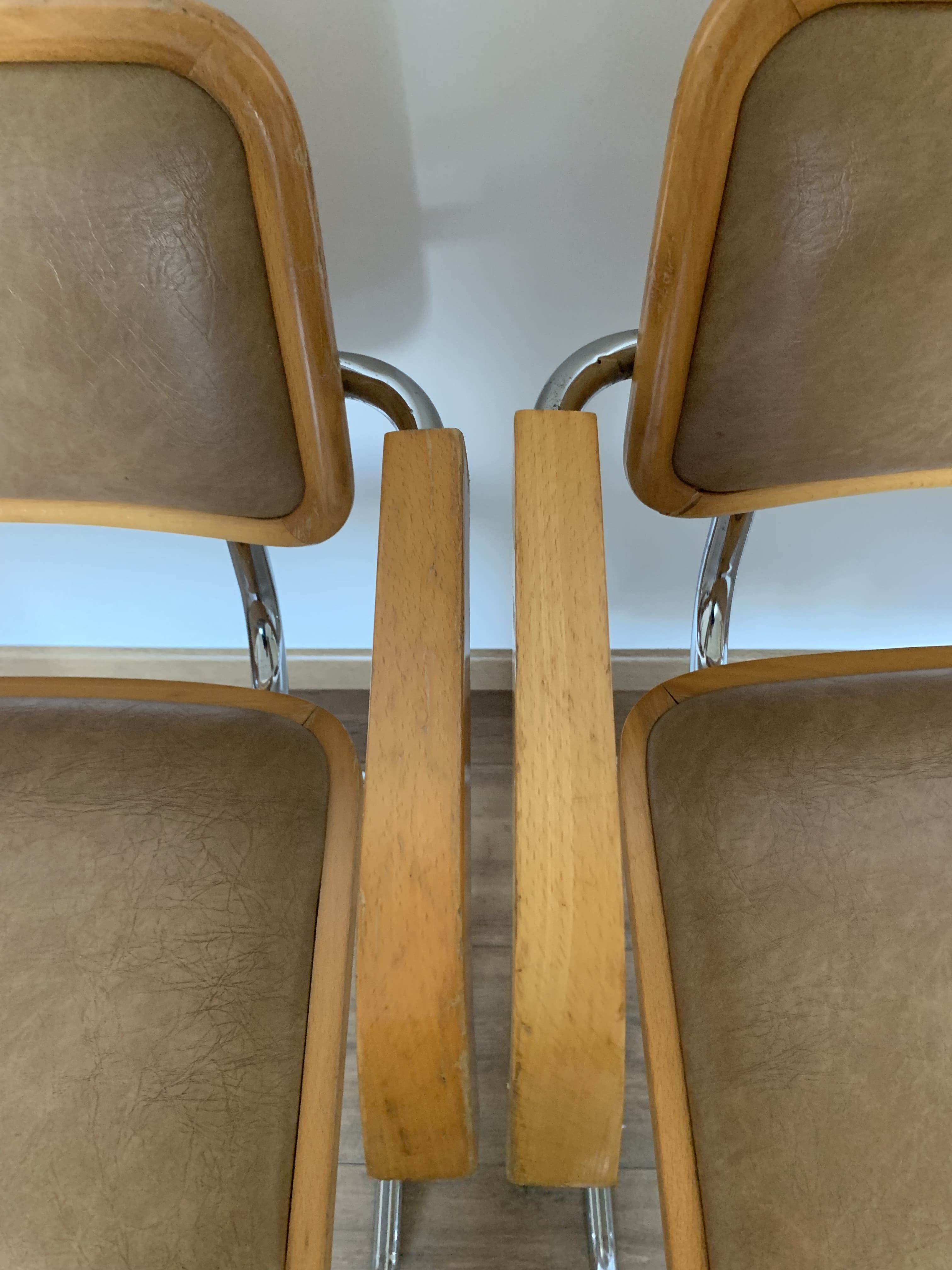 4 armchairs B64 by Marcel Breuer