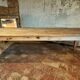 Solid oak farmhouse table "brut" 247x89, top "chocolate oak"