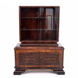 Art Deco style display cabinet, 1940s, Poland.