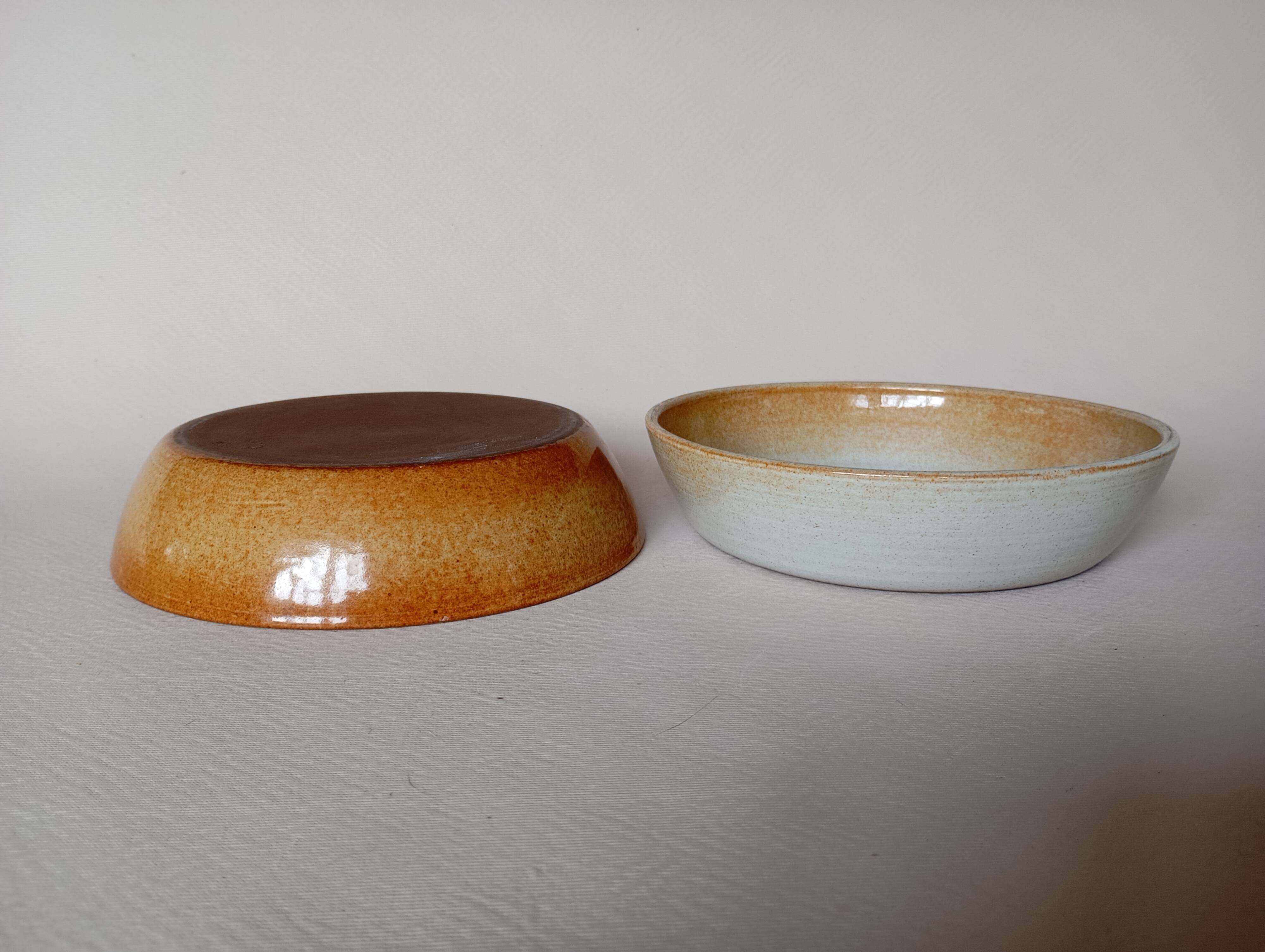 4 Montgolfier stoneware calotte plates