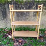 Bamboo and rattan shelf 50-60s