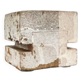 Klaus Lehmann, Cubist art sculpture in postmodern German brutalist ceramic Studio Pottery no. 337 81, 1981