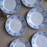 Set of 9 Dux Boch blue dessert plates, 1960