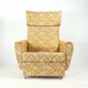 Midcentury Wingchair On Wheels By Ton, Czechoslovakia 1960s