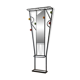 Vintage 'atomic' wall coat rack Roger Féraud