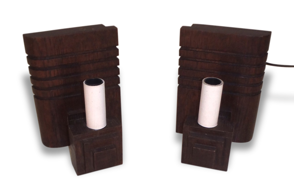 Pair of wall murals to light