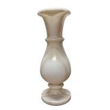 Vintage White Marble Vase 70s, 1970s