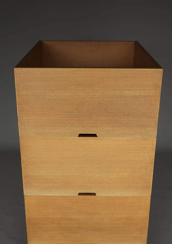 Boîtes de rangement en bois de hêtre par Wim den Boon, 1967. Ensemble de 4.