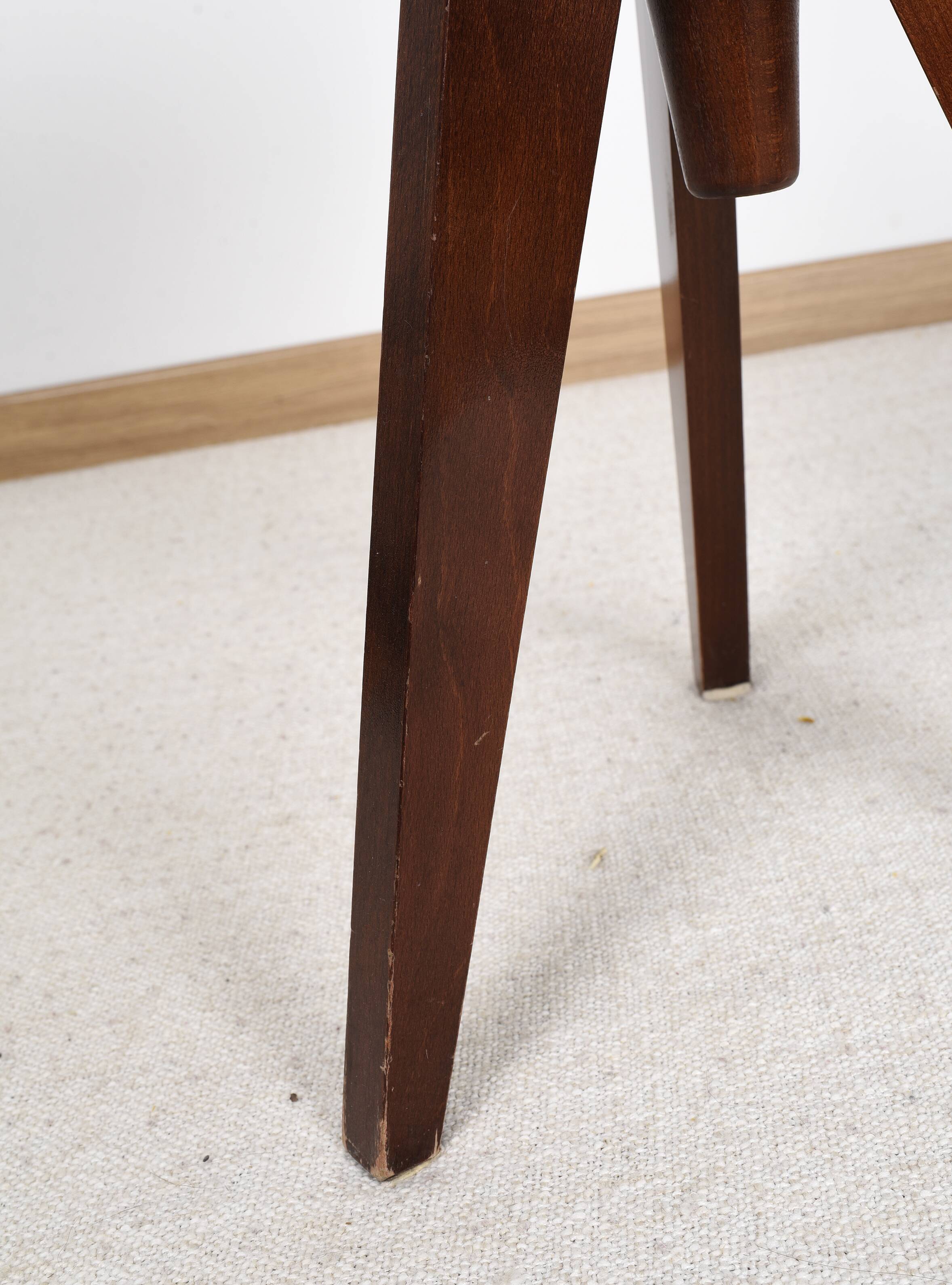 Reiner Modell adjustable piano stool, Germany 1950s