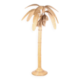 Rattan “banana tree” floor lamp
