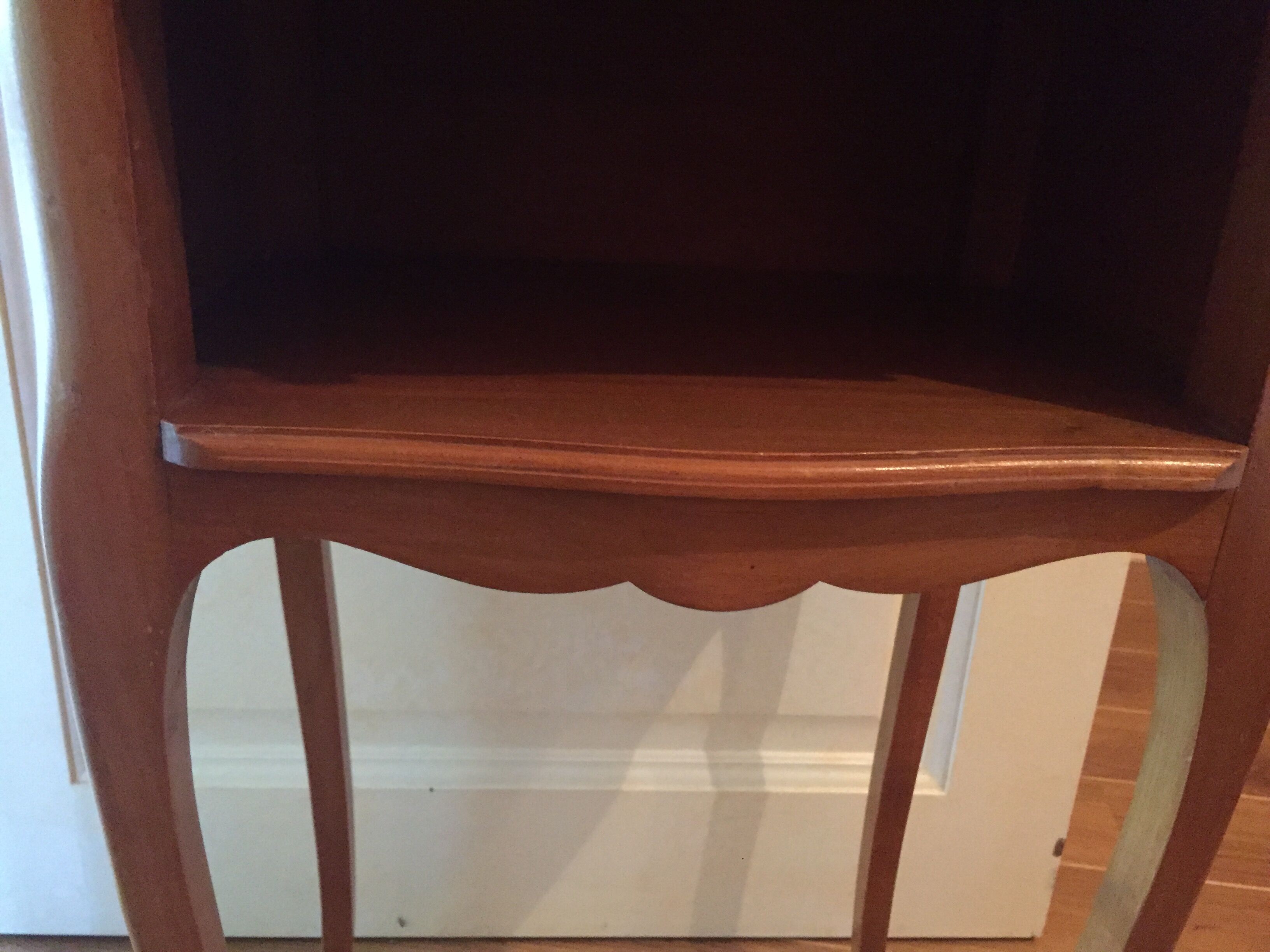 Bedside cherry wood louis XV style