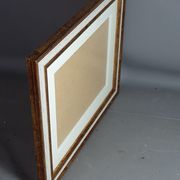 Frame gilded wood gold leaf 35,5x29,5 cm, foliage 30,5x24,5 cm + SB glass
