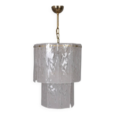 Vintage 1960s murano glass chandelier, italian design