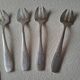 6 silver-plated oyster forks Joseph Buisson Orbrille