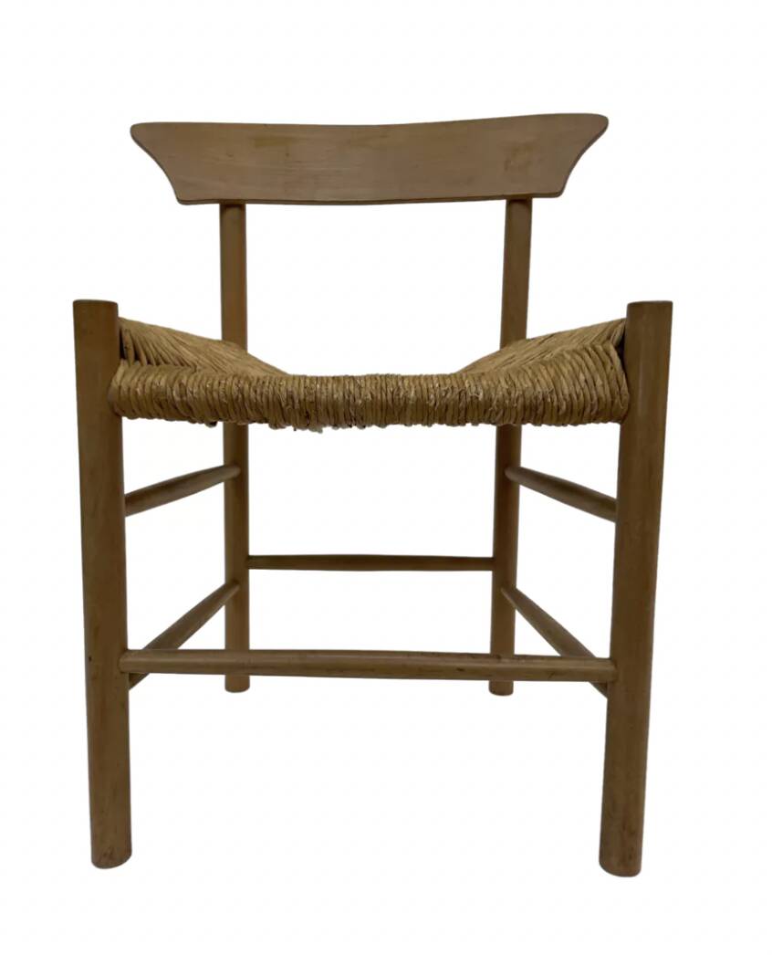 Vintage chair danish design papercord 60s dining chair