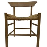 Vintage chair danish design papercord 60s dining chair