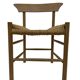 Chaise vintage danoise en corde et bois, années 60