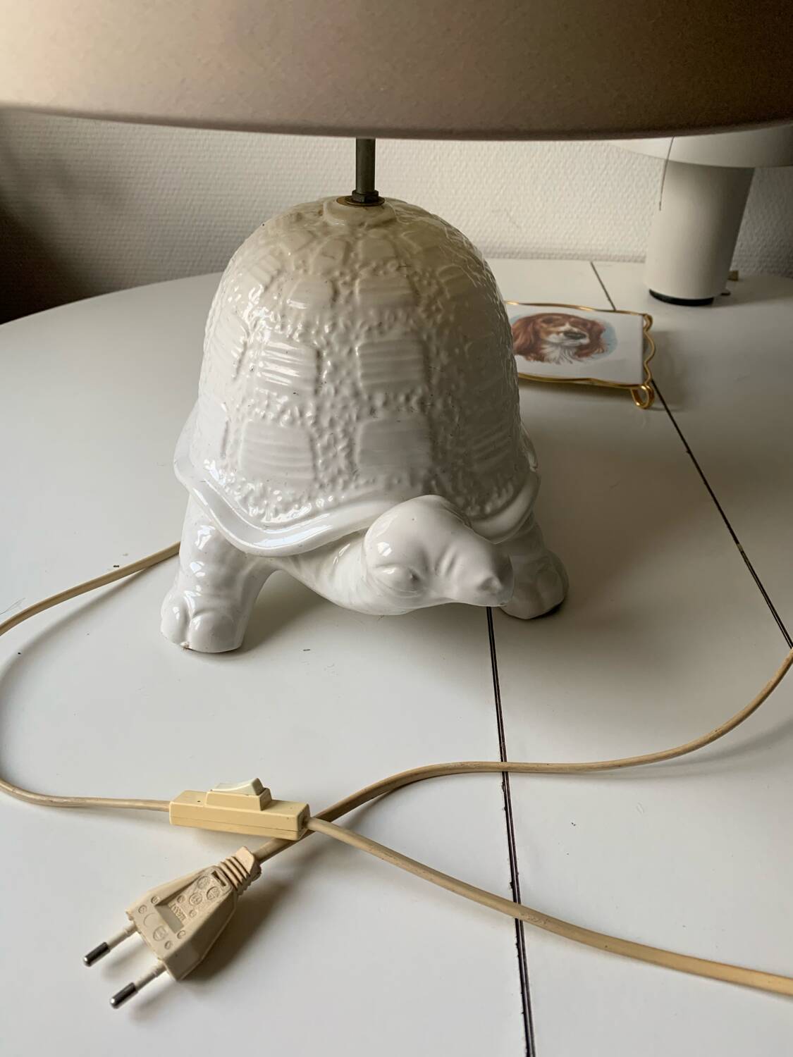 Vintage turtle lamp