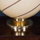 Vintage 20thc italian hand blown glass table lamp, murano