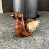 Wooden & brass bird