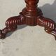 Empire guéridon in mahogany and marble, revolving top.