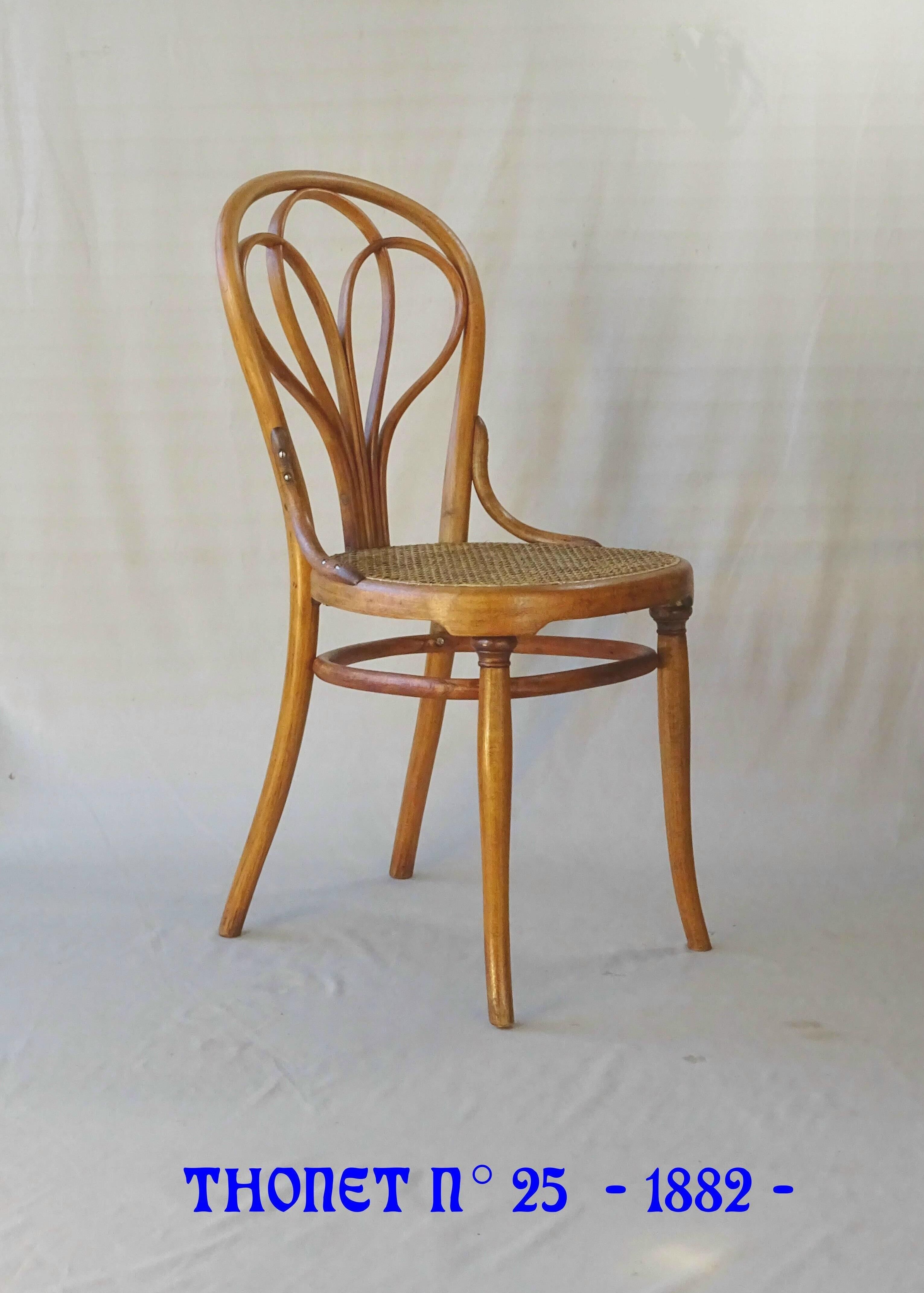 Bistrot de Vienne, chair Thonet N°25 Ca, 1880