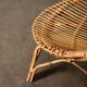 Bonacina style rattan armchair, 1960