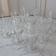 Lot de 9 verres à vin en cristal gravé années 30