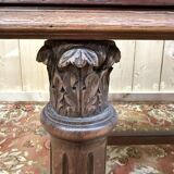 Bureau plat en chêne massif de style Renaissance