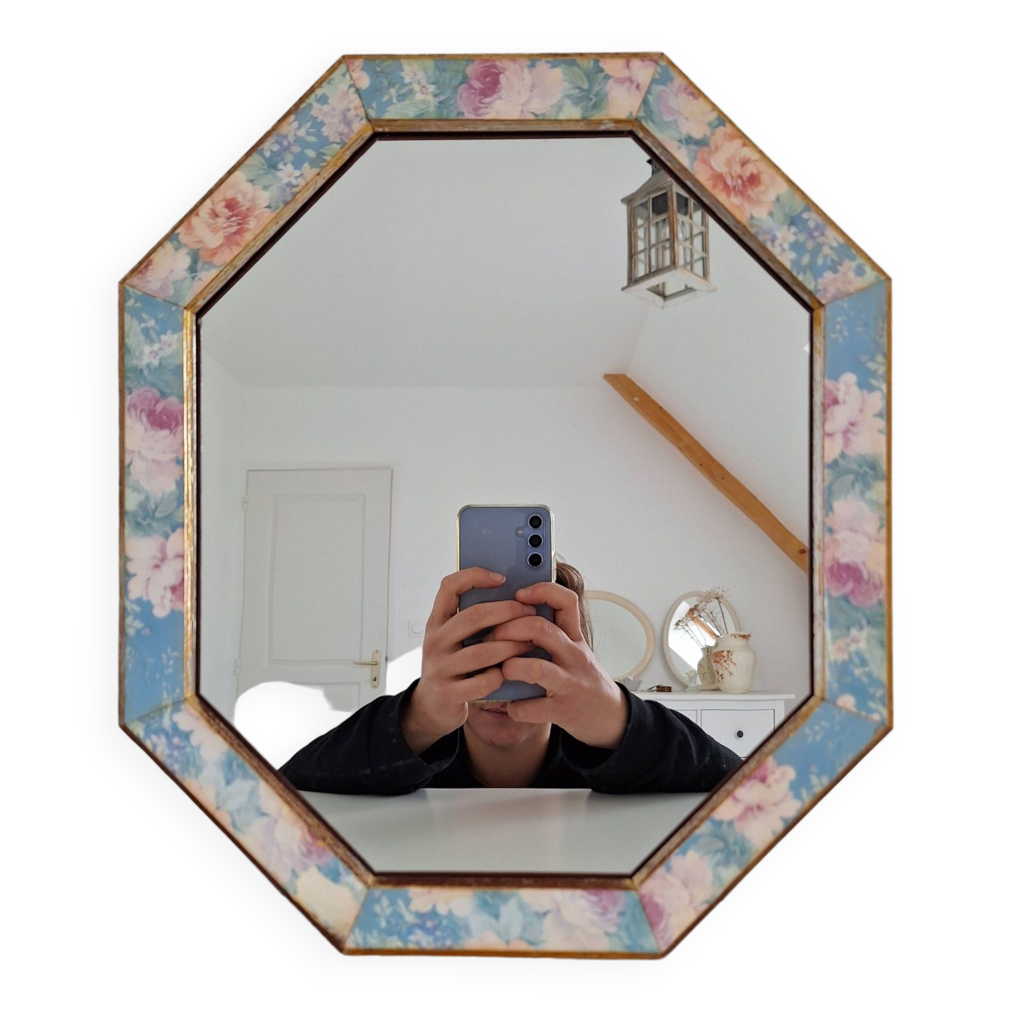 Vintage octagon mirror