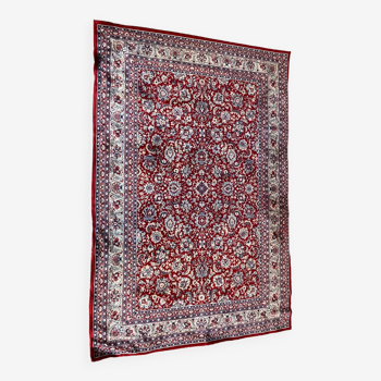 Large format burgundy red oriental Persian rug
