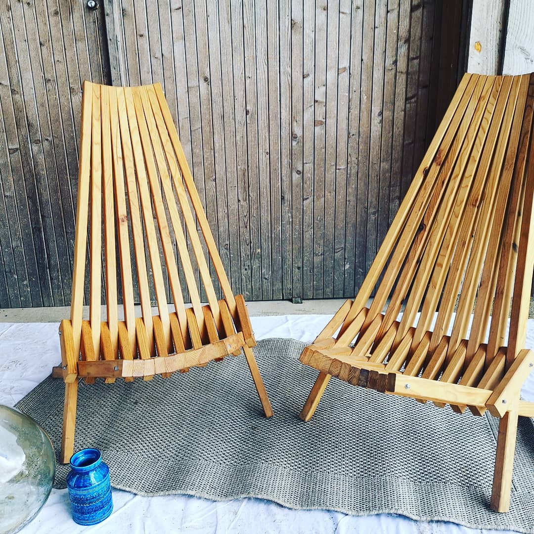 2 chilean vintage wooden