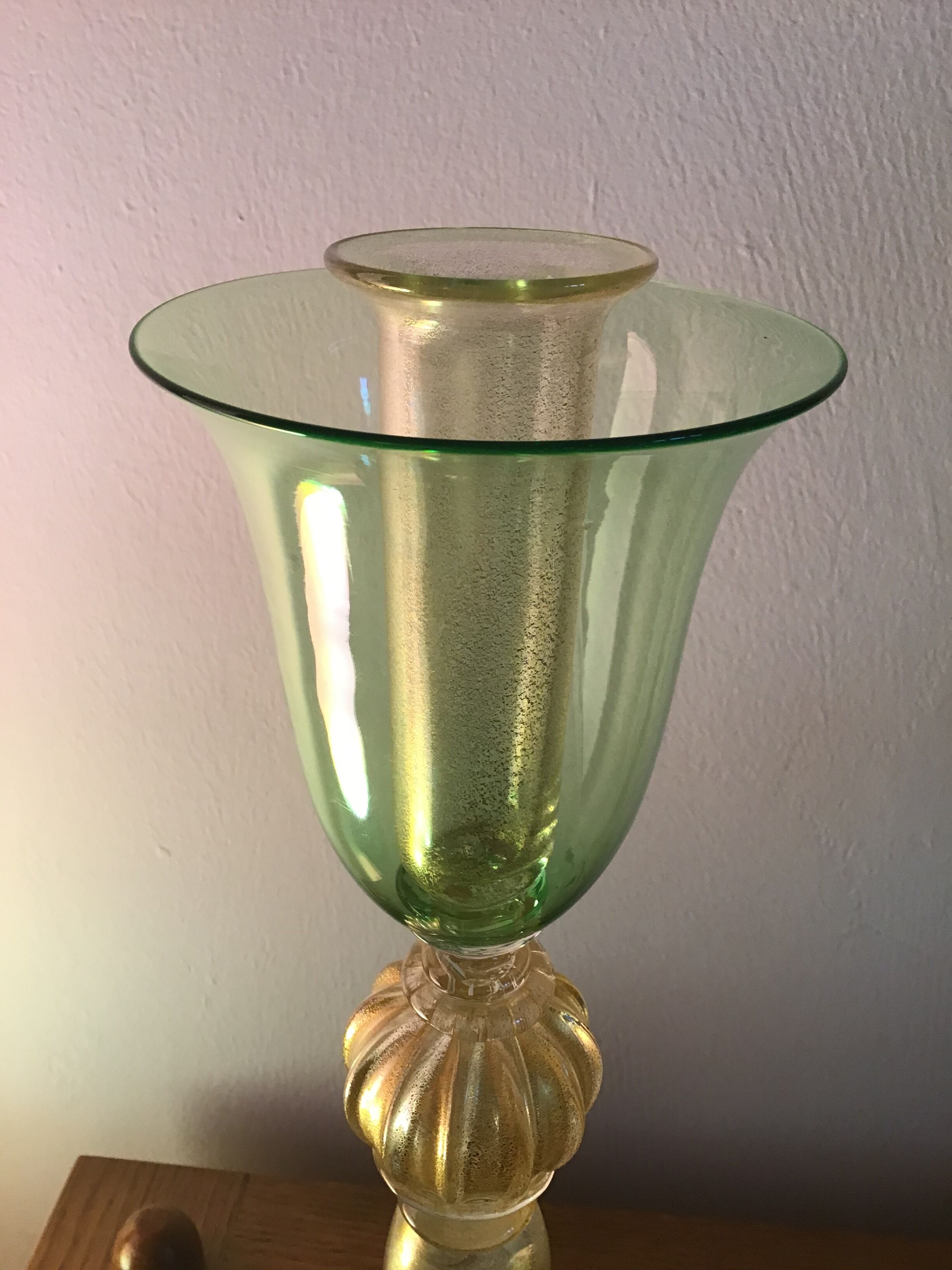 Murano glass candlestick