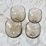 Ensemble de 4 verres sur pied Luminarc en verre fumé