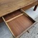Rustic farmhouse coffee table with two drawers, solid oak, 19th century - 1.97m