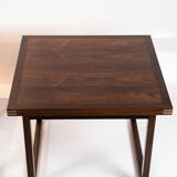Side tables in rosewood of danish design from the 1960s