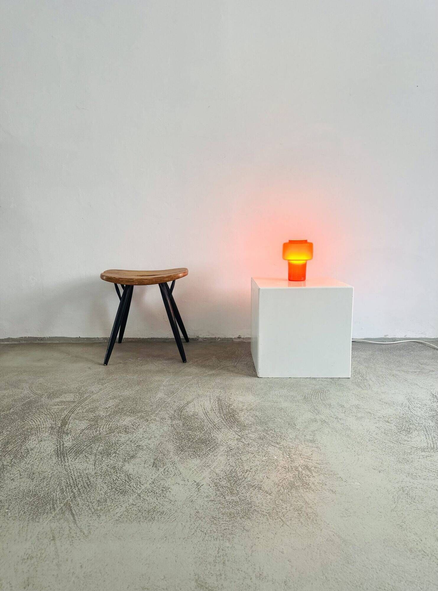 Model 120 Cylindrical Table Lamp By Uno & Östen Kristiansson For Luxus, Sweden 1970S