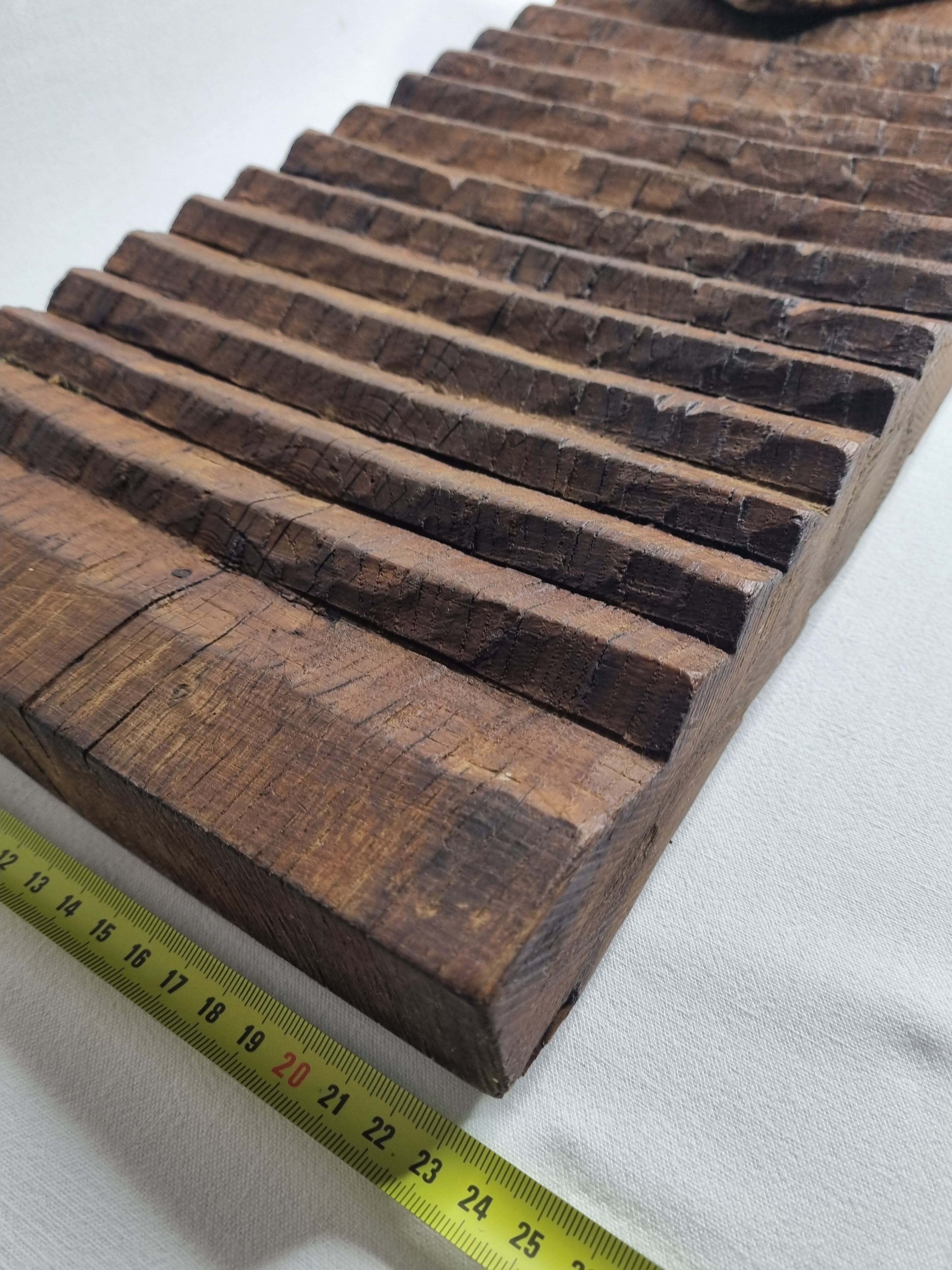 Former hand-carved lavender plank with its battoir