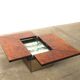Paul michel burl wood multi functional coffee table and dry bar