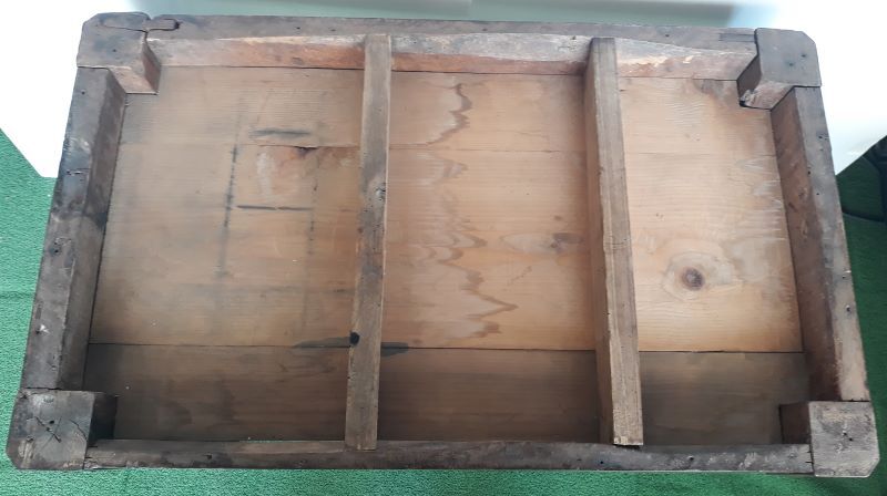 Walnut table on white marble for kitchen, old