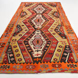 7x12 Scandinavian Kilim Rug, 205x384Cm
